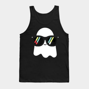 Cute Halloween Ghost Retro Colorful Tank Top